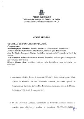0-1-1-1-1-a-t-a Atas da Comissão Regional de Soluções Fundiárias - 28 de março de 2023