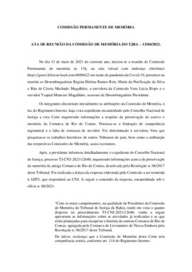 0-1-1-1-11-a-t-a Ata da reunião ordinária da Comissão Permanente de Memória - 13 de maio de 2021
