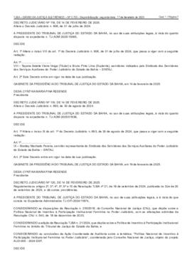0-1-0-1-16-a-t-o Decreto Judiciário 119, de 14 de fevereiro de 2025