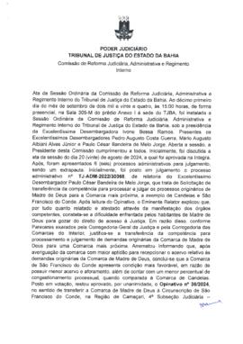 0-1-1-1-89-a-t-a Ata da reunião ordinária da Comissão de Reforma Judiciária - 11 de setembro de 2024