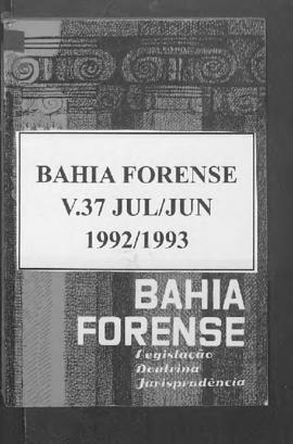 0-6-1-0-41-b-f Bahia forense: legislação, doutrina e jurisprudência – v.37, jul./jun. 1992-1993