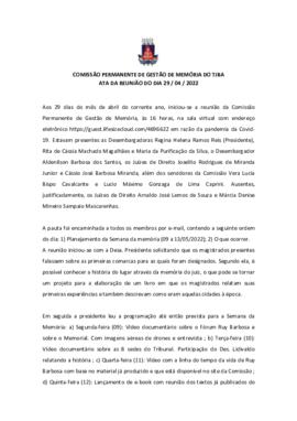 0-1-1-1-20-a-t-a Ata da reunião ordinária da Comissão Permanente de Memória - 29 de abril de 2022
