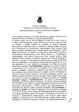 0-1-1-1-71-a-t-a Ata da reunião ordinária da Comissão de Reforma Judiciária - 13 de dezembro de 2023
