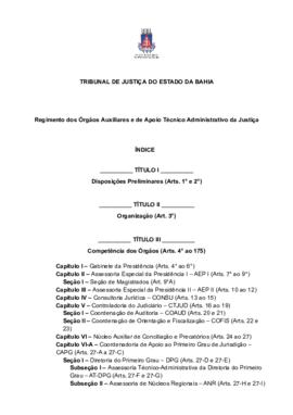 0-6-1-0-3-r-e-g Regimento dos Órgãos Auxiliares e de Apoio Técnico Administrativo da Justiça