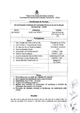0-1-1-1-9-a-t-a Ata da reunião ordinária da CPAD - 26 de outubro de 2023