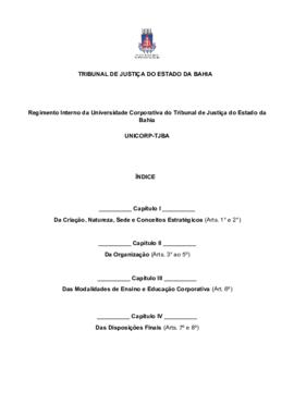 0-6-1-0-4-r-e-g Regimento Interno da Universidade Corporativa do Tribunal de Justiça do Estado da...