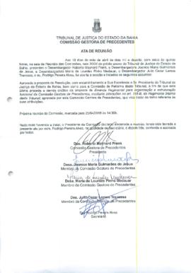 0-1-1-1-2-a-t-a Ata da Comissão Gestora de Precedentes e Ações Coletivas - 18 de abril de 2018