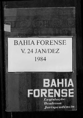 0-6-1-0-40-b-f Bahia forense: legislação, doutrina e jurisprudência – v.24, jan./dez. 1984
