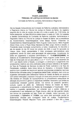 0-1-1-1-91-a-t-a Ata da reunião ordinária da Comissão de Reforma Judiciária - 22 de outubro de 2024