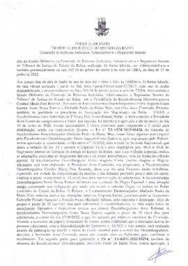0-1-1-1-36-a-t-a Ata da reunião ordinária da Comissão de Reforma Judiciária - 15 de junho de 2022