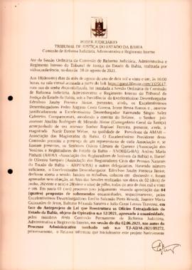 0-1-1-1-21-a-t-a Ata da reunião ordinária da Comissão de Reforma Judiciária - 18 de agosto de 2021