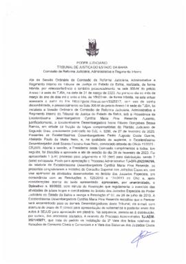 0-1-1-1-51-a-t-a Ata da reunião ordinária da Comissão de Reforma Judiciária - 01 de março de 2023