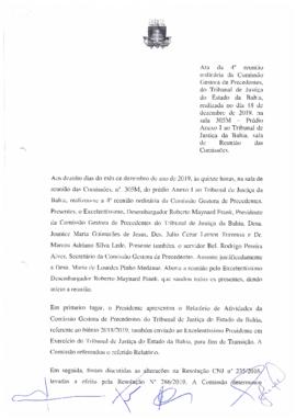 0-1-1-1-4-a-t-a Ata da Comissão Gestora de Precedentes e Ações Coletivas - 18 de dezembro de 2019