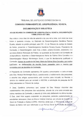 0-1-1-1-2-a-t-a Ata da Comissão de Jurisprudência, Revista e Documentação e Biblioteca - 25 de se...