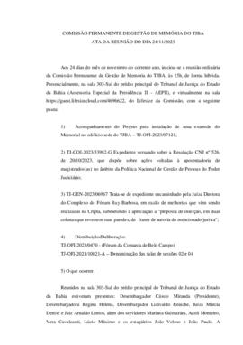 0-1-1-1-36-a-t-a Ata da reunião ordinária da Comissão Permanente de Memória - 24 de novembro de 2023