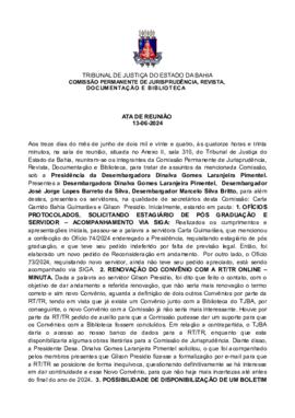 0-1-1-1-8-a-t-a Ata da Comissão de Jurisprudência, Revista e Documentação e Biblioteca - 13 de ju...