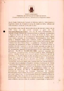 0-1-1-1-20-a-t-a Ata da reunião ordinária da Comissão de Reforma Judiciária - 28 de julho de 2021
