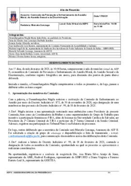0-1-1-1-1-a-t-a Ata da Comissão de Enfrentamento do Assédio Moral, Sexual e da Discriminação - 17...