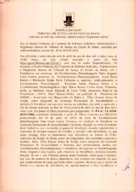 0-1-1-1-14-a-t-a Ata da reunião ordinária da Comissão de Reforma Judiciária - 28 de abril de 2021