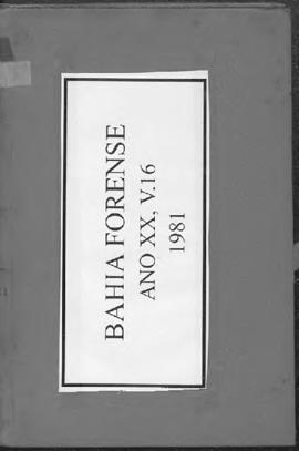 0-6-1-0-10-b-f Bahia forense: legislação, doutrina e jurisprudência – ano 20, v.16, 1981